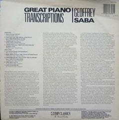 GREAT PIANO TRANSCRIPTIONS-English Vinyl LP