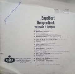 ENGELBERT HUMPERTDINK WE MADE IT HAPPEN - English vinyl LP