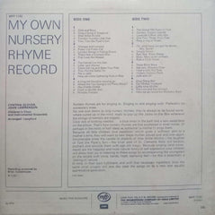 MY OWN NURSERY RHYME RECORD - English Vinyl LP