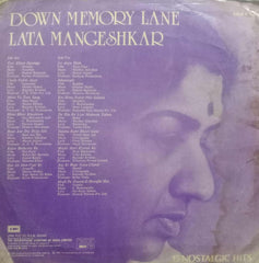 LATA MANGESHKAR DOWN MEMORY LANE-Hindi vinyl LP
