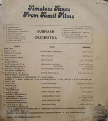 TIMELESS TUNES FREOM TAMIL FILMS-Tamil vinyl LP