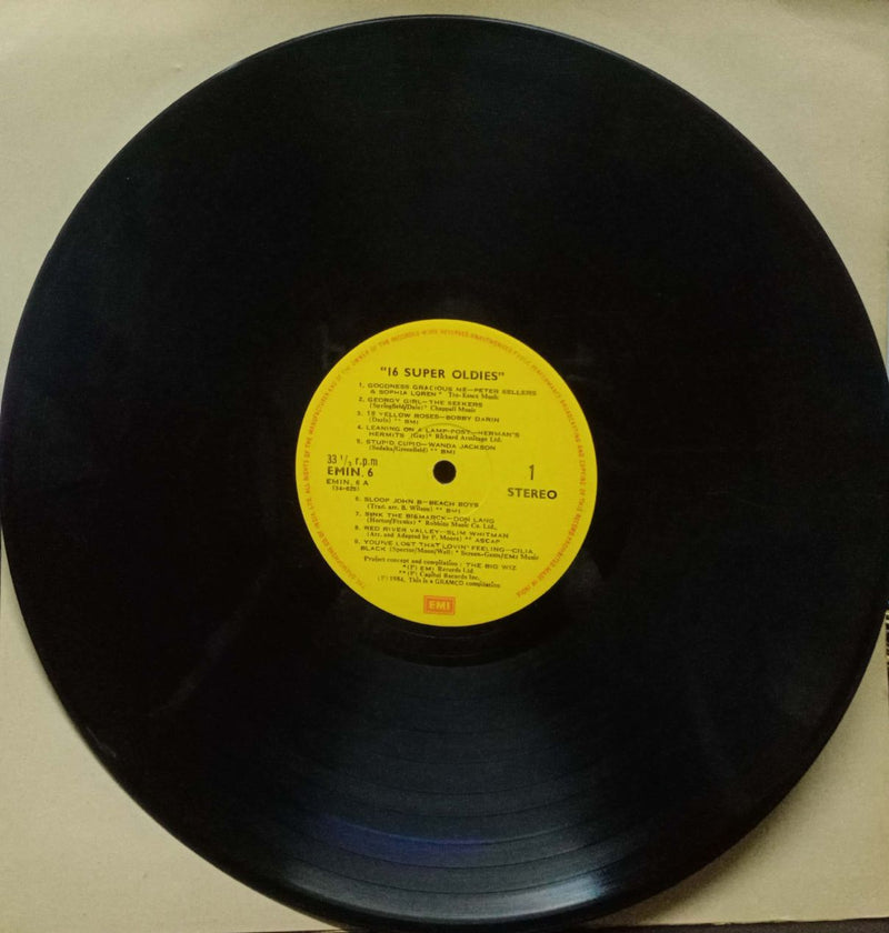 16 Super Oldies — LP vinyl record cover
