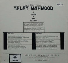 IN A BLUE MOOD TALAT MAHMOOD - Hindi vinyl LP