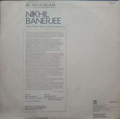 NIKIL BANERJEE - HINDI VINYL LP