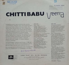 CHITTIBABU INSTUMENTAL VEENA - TAMIL VINYL LP