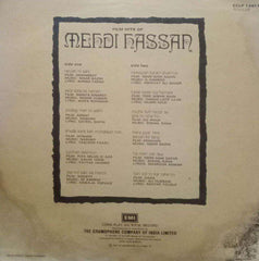 FILM HITS OF MEHDI HASSAN - HINDI VINYL LP