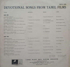 DEVOTIONAL SONGS FROM TAMIL FILMS - TAMIL VINYL LP