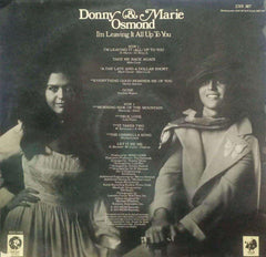 DONNY AND MARIE OSMOND I'M LEAVING IT ALL UP TO YOU - ENGLISH VINYL LP