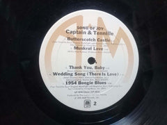 SONGS OF JOY CAPTAIN AND TENNILLLE - ENGLISH VINYL LP- No Sleeve