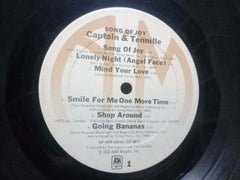 SONGS OF JOY CAPTAIN AND TENNILLLE - ENGLISH VINYL LP- No Sleeve