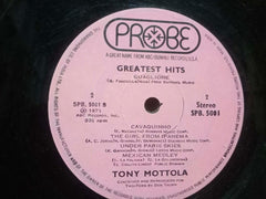 GREATEST HITS TONY MOTTOLA - ENGLISH VINYL LP - No Sleeve