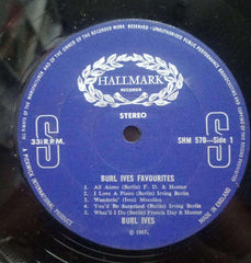 BURL IVES FAVOURITES - ENGLISH VINYL LP