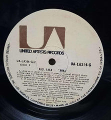 PAUL ANKA - ENGLISH VINYL LP