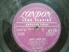 THE CHAMPS GREAT DANCE HITS - ENGLISH VINYL LP -NO SLEEVE
