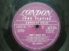 THE CHAMPS GREAT DANCE HITS - ENGLISH VINYL LP -NO SLEEVE
