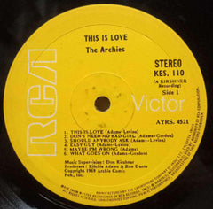 THIS IS LOVE THE ARCHIES - ENGLISH VINYL LP