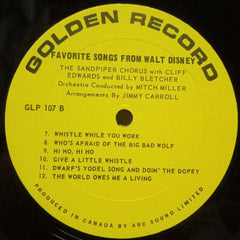 FAVORITE SONGS FROM WALT DISNEY - ENGLISH VINYL LP