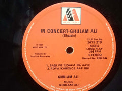 IN CONCERT GHULAM ALI - HINDI VINYL LP - NO SLEEVE
