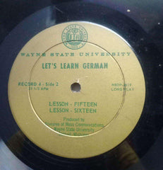 LET'S LEARN GERMAN LESSON THIRTEEN TO SIXTEEN  - ENGLISH VINYL LP