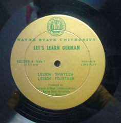 LET'S LEARN GERMAN LESSON THIRTEEN TO SIXTEEN  - ENGLISH VINYL LP