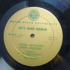 LET'S LEARN GERMAN LESSON SEVENTEEN TO TWENTY - ENGLISH VINYL LP