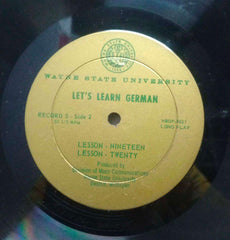 LET'S LEARN GERMAN LESSON SEVENTEEN TO TWENTY - ENGLISH VINYL LP