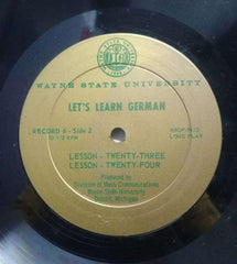 LET'S LEARN GERMAN LESSON TWENTY ONE TO TWENTY FOUR - ENGLISH VINYL LP