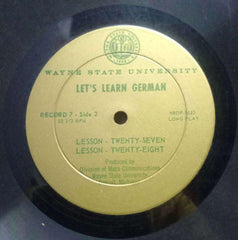 LET'S LEARN GERMAN LESSON TWENTY FIVE TO TWENTY EIGHT - ENGLISH VINYL LP