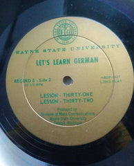 LET'S LEARN GERMAN LESSON TWENTY NINE TO THIRTY TWO  - ENGLISH VINYL LP