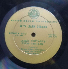 LET'S LEARN GERMAN LESSON THIRTY THREE TO THIRTY SIX - ENGLISH VINYL LP