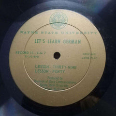 LET'S LEARN GERMAN LESSON THIRTY SEVEN TO FOURTY  - ENGLISH VINYL LP
