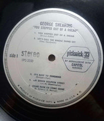 GEORGE SHEARING YOU STEPPED OUT OF A DREAM - ENGLISH VINYL LP