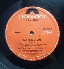 MAX GREGER LIVE - ENGLISH VINYL LP