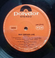 MAX GREGER LIVE - ENGLISH VINYL LP