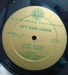 LET'S LEARN GERMAM LESSON NINE TO TWELVE - ENGLISH VINYL LP