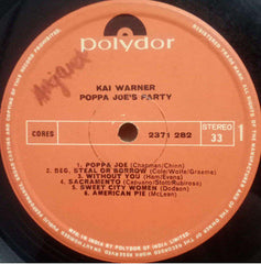KAI WARNER POPPA JOE'S PARTY - ENGLISH VINYL LP