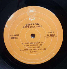 BOSTON DON'T LOOK BACK - ENGLISH VINYL LP - NO SLEEVE