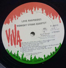 LOVE RHAPSODIES MIDNIGHT STRING QUARTET - ENGLISH VINYL LP - NO SLEEVE