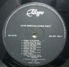 LATIN AMERICAN DANCE PARTY - ENGLISH VINYL LP - NO SLEEVE