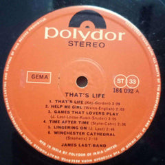 THAT'S LIFE - ENGLISH VINYL LP - NO SLEEVE