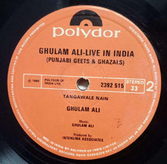 GHULAM ALI-LIVE IN INDIA - PUNJABI VINYL LP - NO SLEEVE