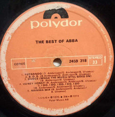 THE BEST OF ABBA - ENGLISH VINYL LP - NO SLEEVE