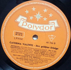 CATERINA VALENTE - ENGLISH VINYL LP - NO SLEEVE