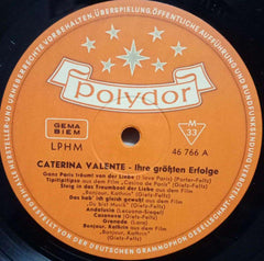 CATERINA VALENTE - ENGLISH VINYL LP - NO SLEEVE
