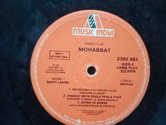 MOHABBAT - HINDI VINYL LP - NO SLEEVE