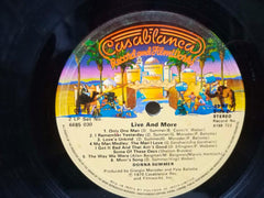 LIVE AND MORE DONNA SUMMER - ENGLISH VINYL LP - NO SLEEVE