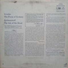 SCRIABIN: THE POEM OF ECSTASY AND RACHMANINOFF: THE ISLE OF THE DEAD - ENGLISH VINYL LP