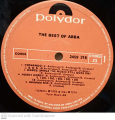 THE BEST OF ABBA - ENGLISH VINYL LP - NO SLEEVE