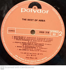 THE BEST OF ABBA - ENGLISH VINYL LP - NO SLEEVE