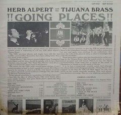 HERB ALPERT AND THE GOING PLACES - ENGLISH VINYL LP